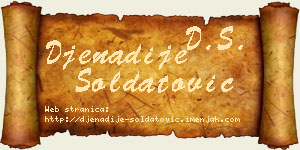 Đenadije Soldatović vizit kartica